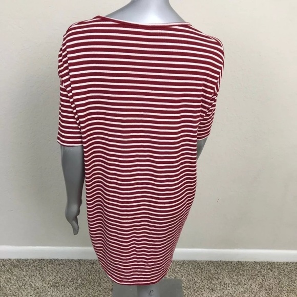 Lularoe Top Blouse Casual Short Sleeve Striped S - Picture 3 of 6